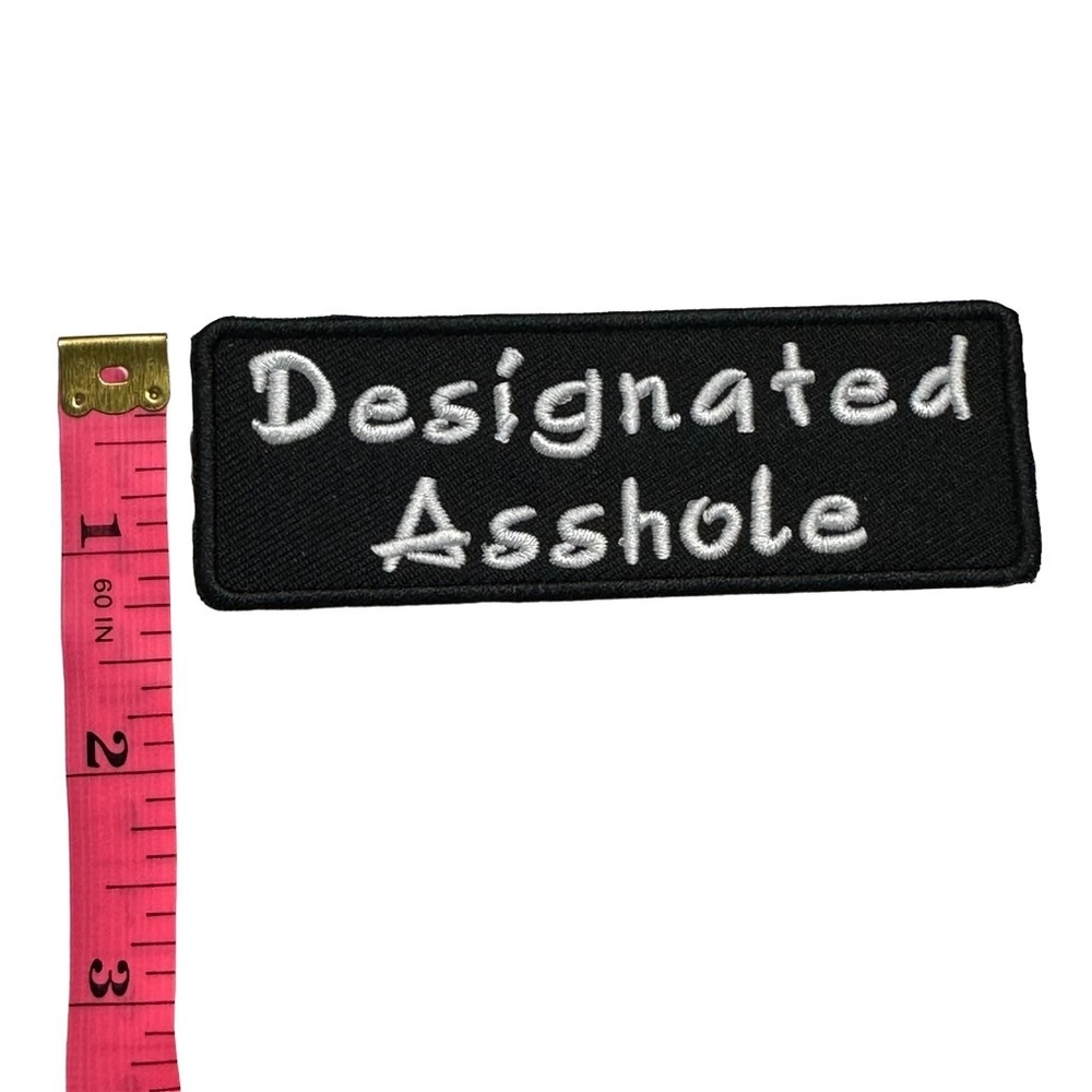 Designated Asshole Embroidered Patch - Picture 2 of 4